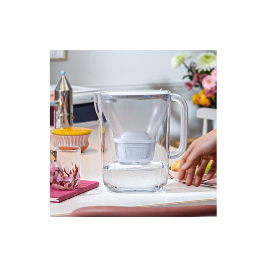 Brita Style Essential Κανάτα Σερβιρίσματος Πλαστική White με Φίλτρο 2400ml