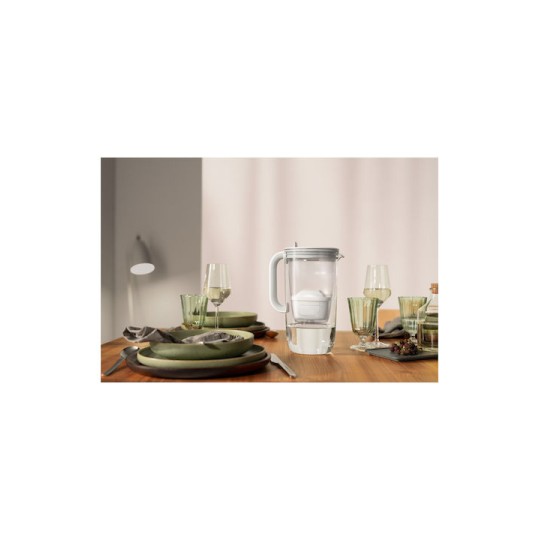 Brita Glass Κανάτα Σερβιρίσματος Πλαστική Grey με Φίλτρο 2500ml