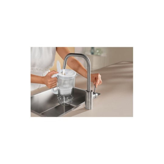 Brita Glass Κανάτα Σερβιρίσματος Πλαστική Grey με Φίλτρο 2500ml