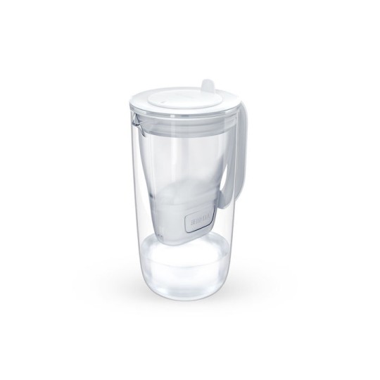 Brita Glass Κανάτα Σερβιρίσματος Πλαστική Grey με Φίλτρο 2500ml