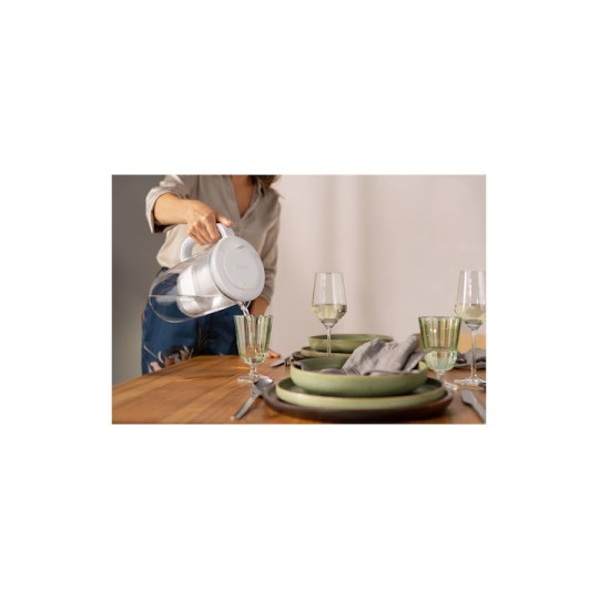 Brita Glass Κανάτα Σερβιρίσματος Πλαστική Grey με Φίλτρο 2500ml