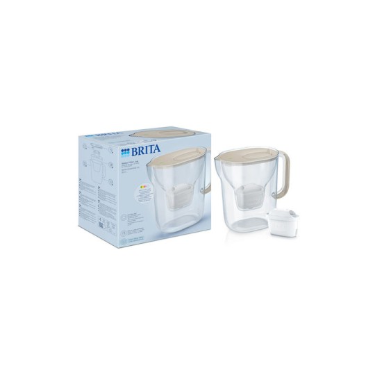 Brita Style Essential Xl Sandy + Mx Pro Pure Κανάτα Σερβιρίσματος Πλαστική με Φίλτρο 3600ml
