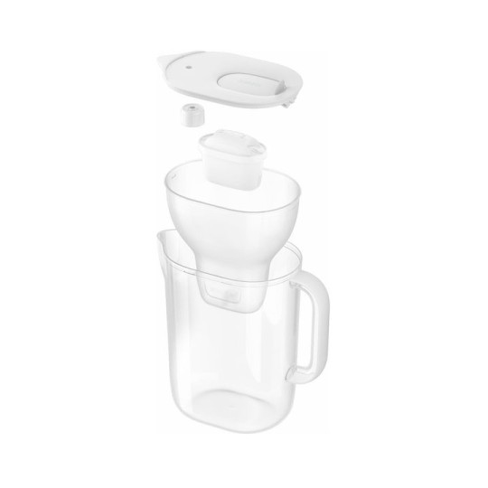 Brita Style Essential Xl White + Mx Pro Pure Κανάτα Σερβιρίσματος Πλαστική με Φίλτρο 3600ml