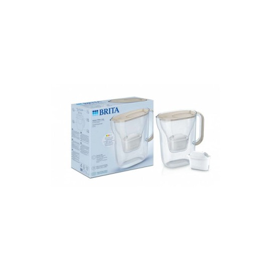 Brita Style Essential Κανάτα Σερβιρίσματος Πλαστική Sand με Φίλτρο 2400ml