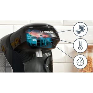 Bosch Καφετιέρα για Κάψουλες Tassimo Πίεσης 3.3bar Μαύρη