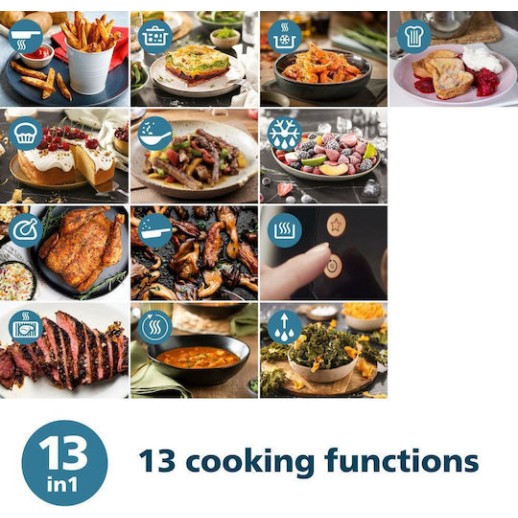 Philips 2000 Series Air Fryer 6.2lt Μαύρο