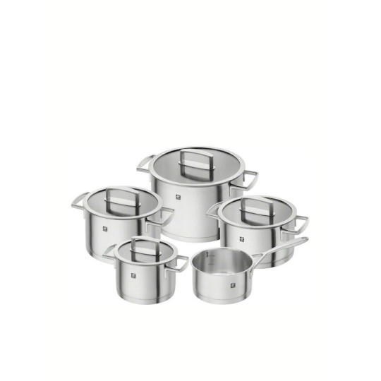 Zwilling J.A. Henckels Vitality Σετ Κατσαρόλες από Ανοξείδωτο Ατσάλι Ασημί 5τμχ