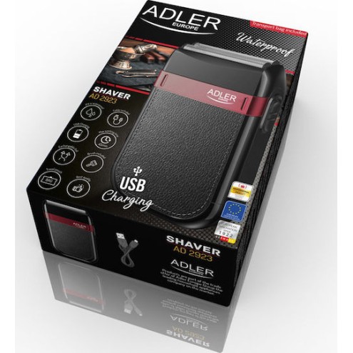 Adler USB AD 2923 Foil Ξυριστική Μηχανή Προσώπου Επαναφορτιζόμενη