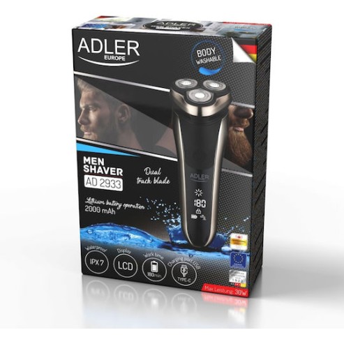 Adler AD 2933 Περιστρεφόμενη Ξυριστική Μηχανή Προσώπου Επαναφορτιζόμενη