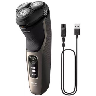 Philips Series 3000 Περιστρεφόμενη Ξυριστική Μηχανή Προσώπου Επαναφορτιζόμενη