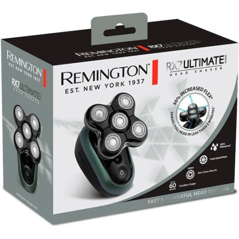 Remington Ultimate RX7 XR1600 Περιστρεφόμενη Ξυριστική Μηχανή Προσώπου Επαναφορτιζόμενη
