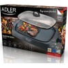 Adler AD-6610 Επιτραπέζια Ηλεκτρική Ψησταριά Σχάρας και Λείας Πλάκας 3000W με Καπάκι και Ρυθμιζόμενο Θερμοστάτη 40x30εκ.