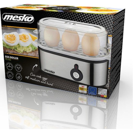 Mesko MS-4485 Βραστήρας Αυγών 3 Θέσεων 350W Ασημί