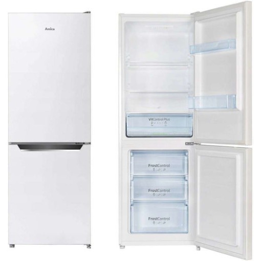 Amica Ψυγειοκαταψύκτης 227lt NoFrost Υ159.3xΠ54xΒ55εκ. Λευκός FK2425.4UNT