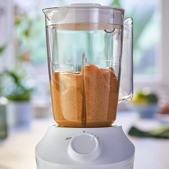 Philips 3000 Series Επιτραπέζιο Μπλέντερ για Smoothies με Πλαστική Κανάτα 1.9 lt 450W Λευκό
