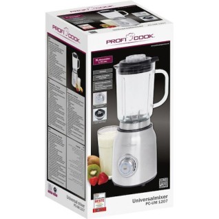Profi Cook Επιτραπέζιο Μπλέντερ με Πλαστική Κανάτα 1.75 lt 1200W Ασημί 501207