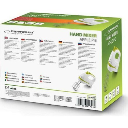 Esperanza Apple Pie Μίξερ Χειρός 400W Πράσινο