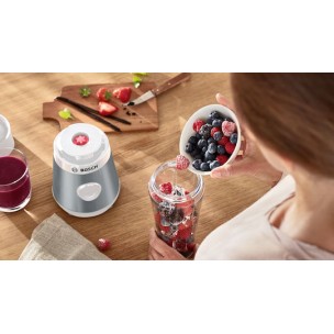 Bosch Serie 2 Personal Μπλέντερ με Κανάτα Tritan 600 ml 450W Ασημί