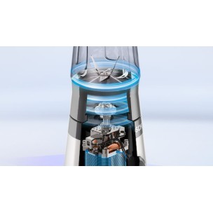 Bosch Serie 2 Personal Μπλέντερ με Κανάτα Tritan 600 ml 450W Ασημί