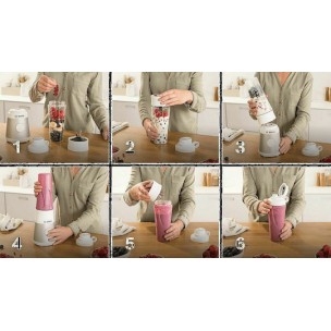 Bosch Serie 2 Personal Μπλέντερ με Κανάτα Tritan 600 ml 450W Ασημί