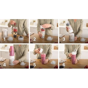 Bosch Serie 2 Personal Μπλέντερ με Κανάτα Tritan 600 ml 450W Ασημί