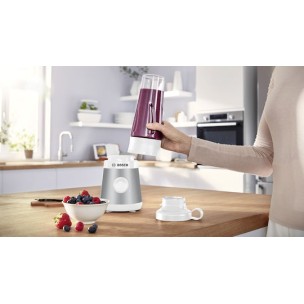 Bosch Serie 2 Personal Μπλέντερ με Κανάτα Tritan 600 ml 450W Ασημί