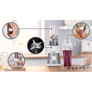 Bosch Serie 2 Personal Μπλέντερ με Κανάτα Tritan 600 ml 450W Ασημί