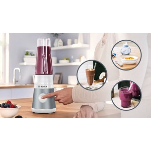 Bosch Serie 2 Personal Μπλέντερ με Κανάτα Tritan 600 ml 450W Ασημί