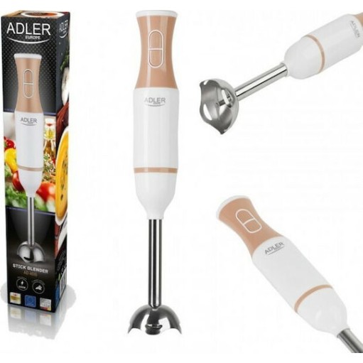 Adler Ραβδομπλέντερ με Ανοξείδωτη Ράβδο 500W Λευκό