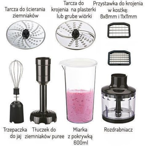 Camry CR 4623 Ραβδομπλέντερ με Ανοξείδωτη Ράβδο 1600W Μαύρο
