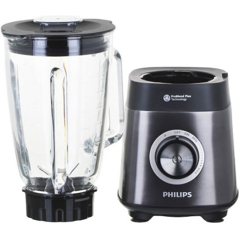 Philips 5000 Series Μπλέντερ με Γυάλινη Κανάτα 2 lt 1200W Μαύρο