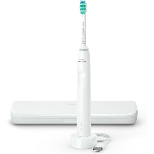 Philips Sonicare 3100 Ηλεκτρική Οδοντόβουρτσα με Χρονομετρητή και Αισθητήρα Πίεσης White