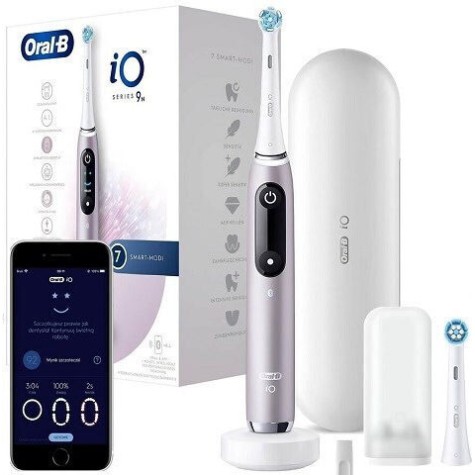 Oral-B iO Series 9 Ηλεκτρική Οδοντόβουρτσα με Αισθητήρα Πίεσης Rose Quartz