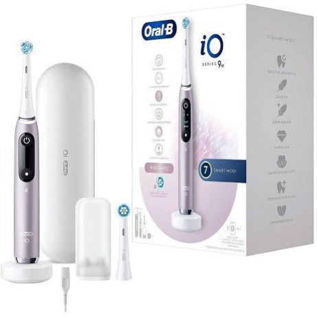 Oral-B iO Series 9 Ηλεκτρική Οδοντόβουρτσα με Αισθητήρα Πίεσης Rose Quartz