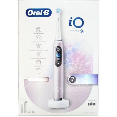 Oral-B iO Series 9 Ηλεκτρική Οδοντόβουρτσα με Αισθητήρα Πίεσης Rose Quartz