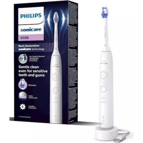 Philips Ηλεκτρική Οδοντόβουρτσα με Χρονομετρητή HX7400/01 Λευκή