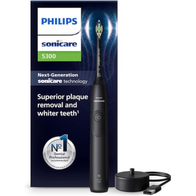 Philips Sonicare 5300 Ηλεκτρική Οδοντόβουρτσα με Αισθητήρα Πίεσης Μαύρη