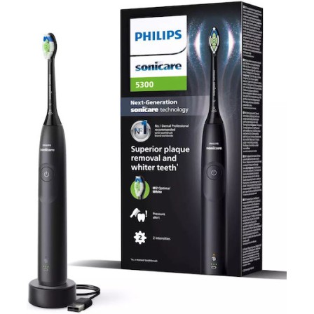 Philips Sonicare 5300 Ηλεκτρική Οδοντόβουρτσα με Αισθητήρα Πίεσης Μαύρη