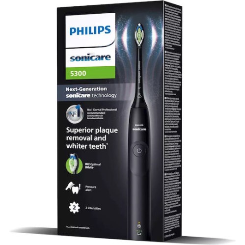 Philips Sonicare 5300 Ηλεκτρική Οδοντόβουρτσα με Αισθητήρα Πίεσης Μαύρη