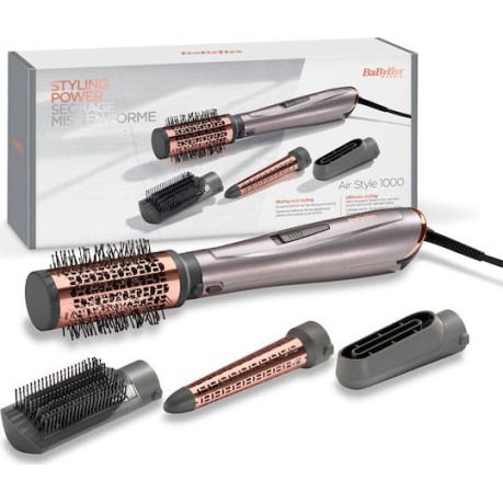 Babyliss Air Style 1000 Κεραμική Ηλεκτρική Βούρτσα με Αέρα για Ίσιωμα και Μπούκλες 1000W
