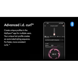 Dyson Hs09 Airwrap Co-anda2x Curly + Coily Ηλεκτρική Βούρτσα με Αέρα για Ίσιωμα και Μπούκλες 1700W Amber Silk