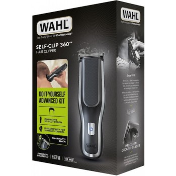 Wahl Professional Self-Clip 360™ Σετ Επαναφορτιζόμενης Κουρευτικής Μηχανής Μαύρο