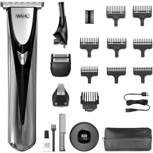 Wahl Professional Elite Groom Σετ Κουρευτικής Μηχανής Ασημί
