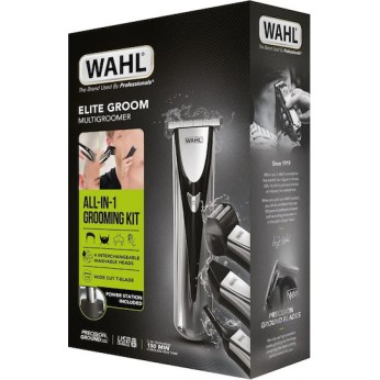 Wahl Professional Elite Groom Σετ Κουρευτικής Μηχανής Ασημί