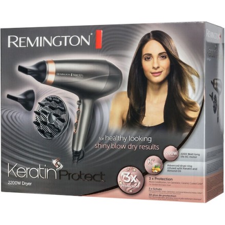 Remington Keratin Protect Επαγγελματικό Πιστολάκι Μαλλιών με Φυσούνα 2200W