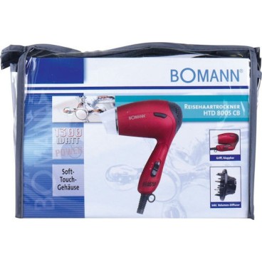 Bomann 8005 Πιστολάκι Μαλλιών Ταξιδίου με Φυσούνα 1300W