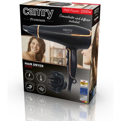 Camry Πιστολάκι Μαλλιών με Φυσούνα 2200W