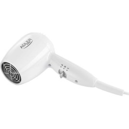 Adler AD-2252 Σεσουάρ Ξενοδοχείου Λευκό 1.6kW με Σπειροειδές Καλώδιο έως 160εκ.