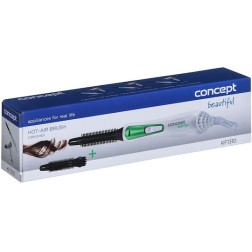 Concept Κεραμική Ηλεκτρική Βούρτσα με Αέρα για Μπούκλες 400W Πράσινη
