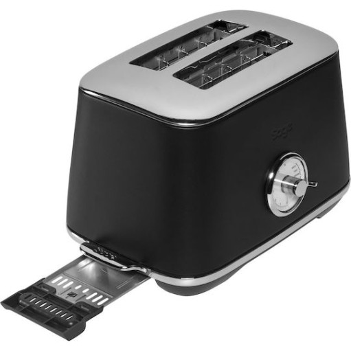 Sage Toaster Luxe Φρυγανιέρα 2 Θέσεων 1000W Μαύρη